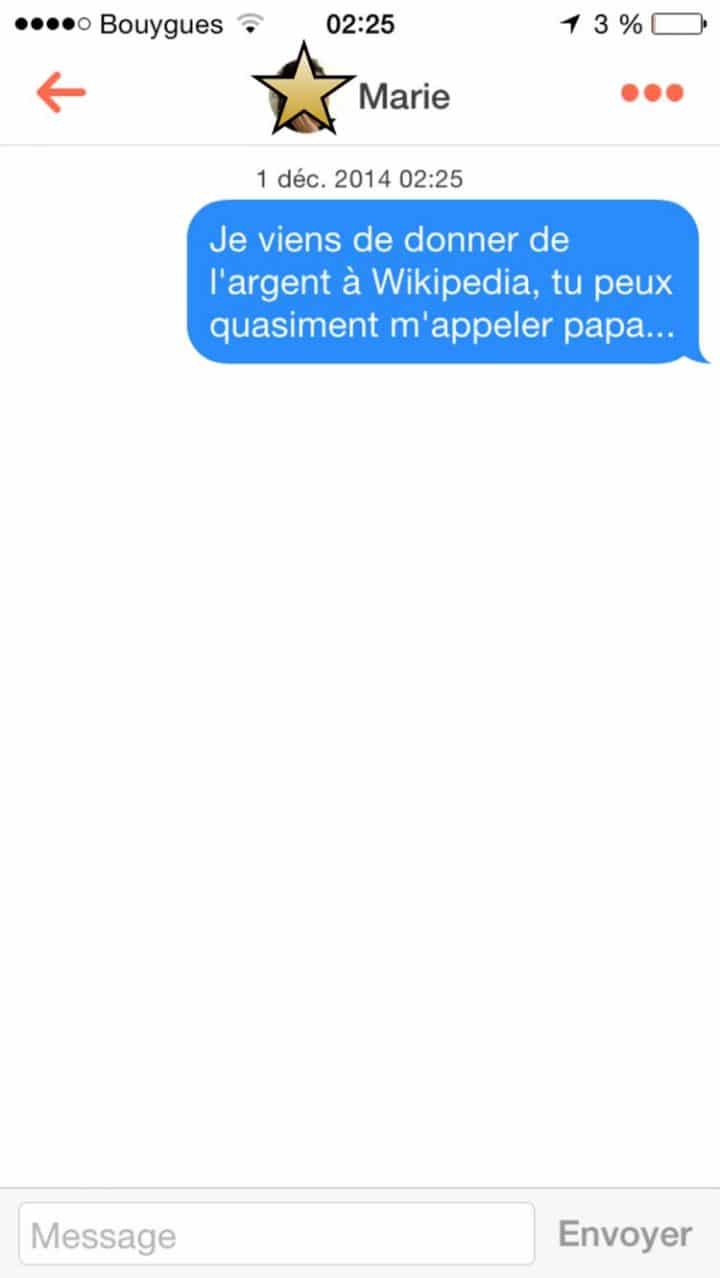 Tinder, conversations, malaise, drague, messages, sms, wtf