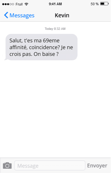 Tinder, conversations, malaise, drague, messages, sms, wtf