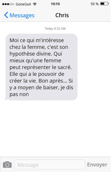 Tinder, conversations, malaise, drague, messages, sms, wtf