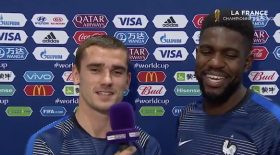 Quand Antoine Griezmann interviewe Samuel Umtiti