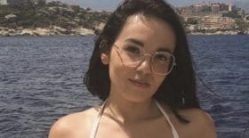 Agathe Auproux en vacances en Espagne