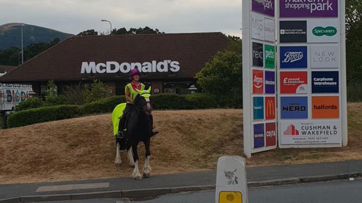 drive-in McDonald's interdiction cheval