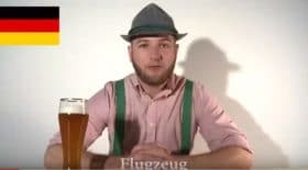 Ce sketch se moque de la langue Allemande