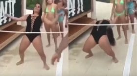 Elle joue au limbo mais va avoir une mauvaise surprise