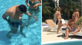 maillot de bain soluble piscine piégé par ses amis