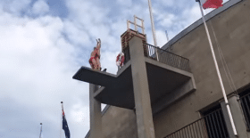Plongeon en tandem raté