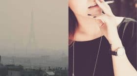pollution vs cigarette