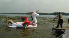 Unicorn boat OK