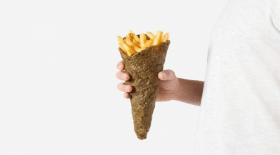 cornet de frites entièrement biodégradable