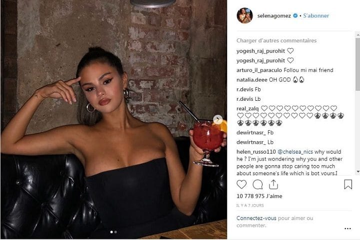 Selena Gomez et sa photo sexy explose les records de likes sur instagram 