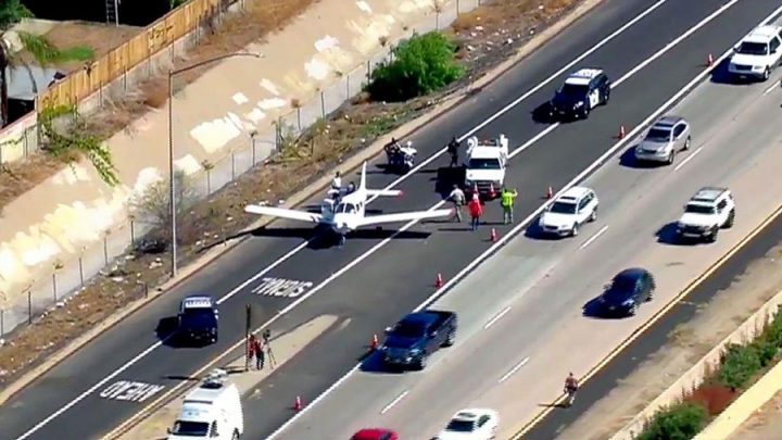 atterrissage d'urgence autoroute