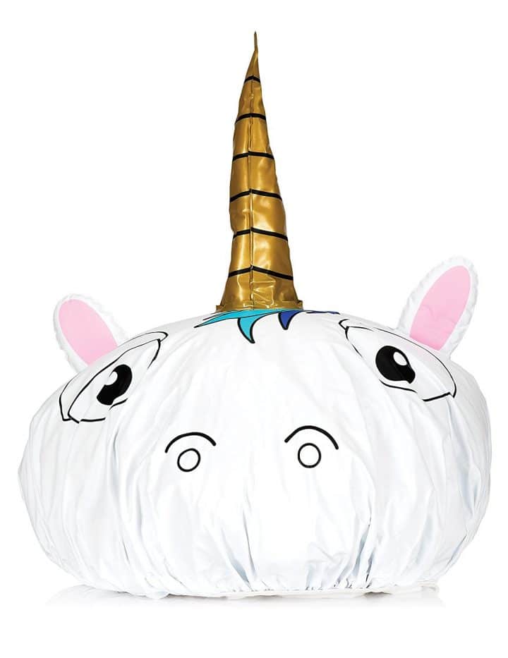 bonnet douche licorne
