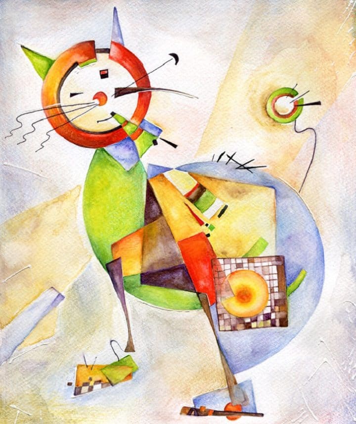 chats-artistes-tableaux-art