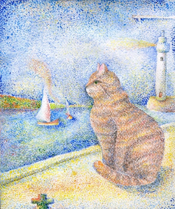 chats-artistes-tableaux-art