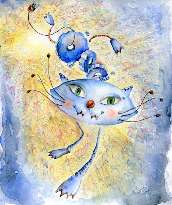 chats-artistes-tableaux-art