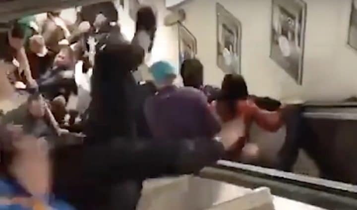 un Escalator s'écroule à Rome