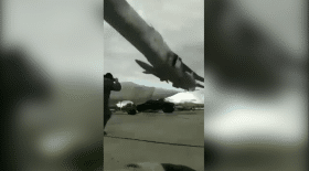 Il se fait frôler par un avion