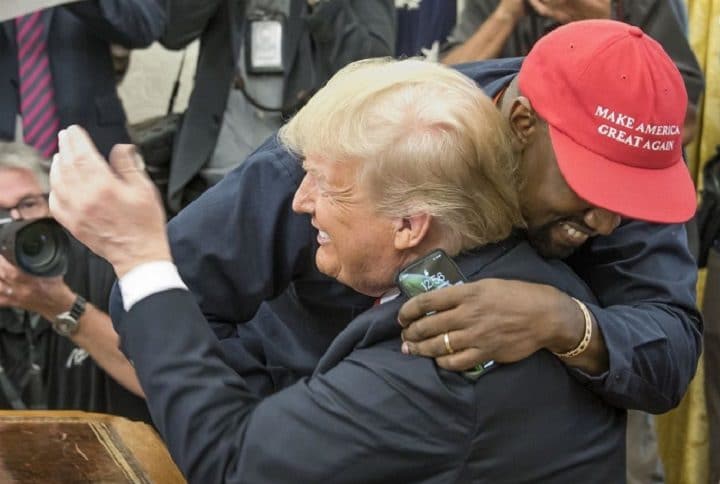 Kanye-West-Donald-Trump-code-accès-iPhone-fan