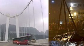 dispute chauffeur de bus accident pont chine