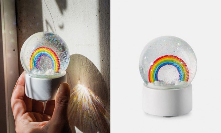 boule neige arc en ciel