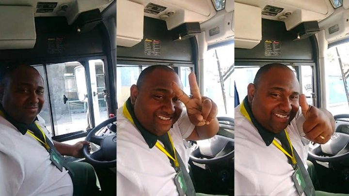 chauffeur de bus dangereux selfie