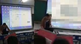 film porno diffusé en classe