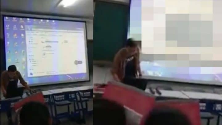film porno diffusé en classe