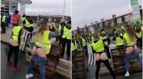 gilets jaunes fesses