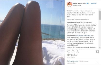 Karine Le Marchand dévoile sa magnifique paire de jambes sur Instagram