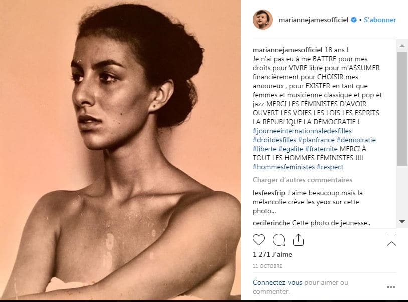 Marianne James méconnaissable à 18 ans sur Instagram