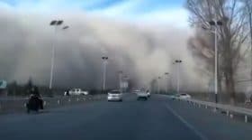 nuage de sable en chine