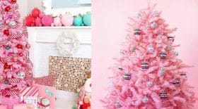 sapins-roses-noël-tendance
