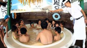bain de nouilles au japon