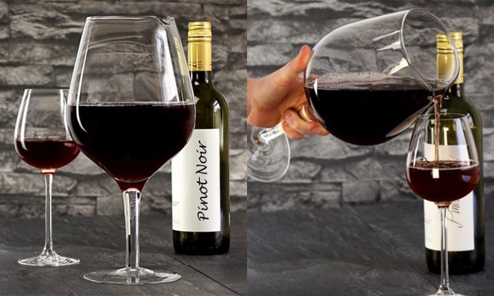 verre vin geant