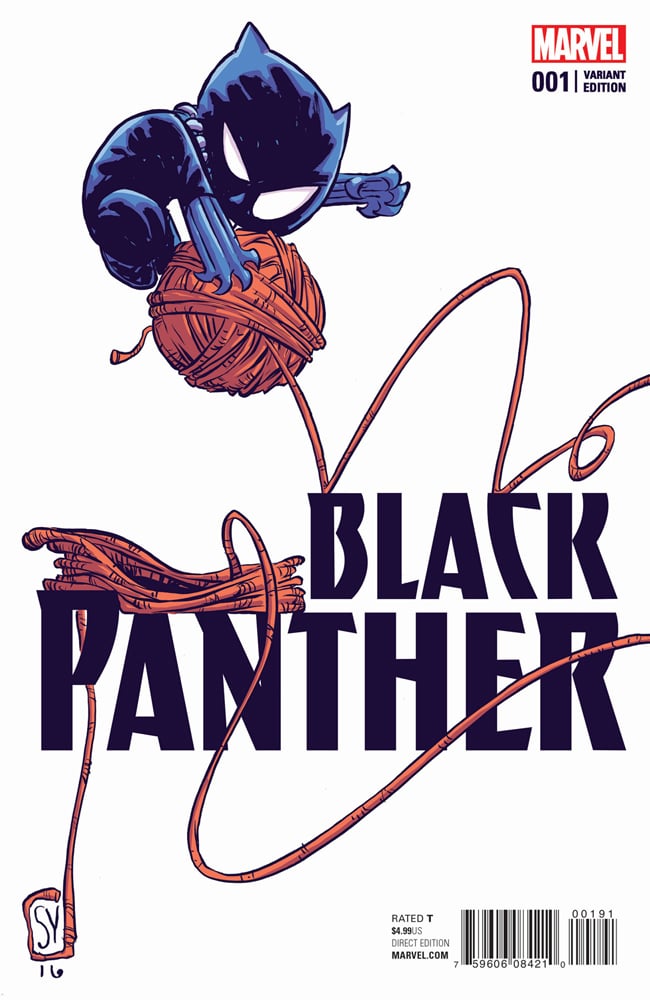 Black Panther et sa pelotte de laine