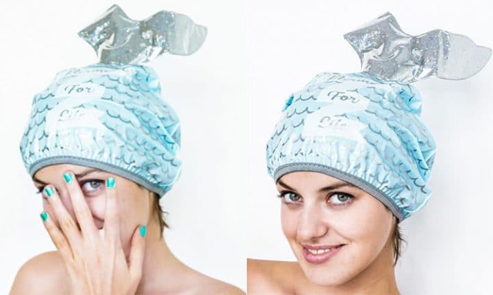 bonnet douche sirene