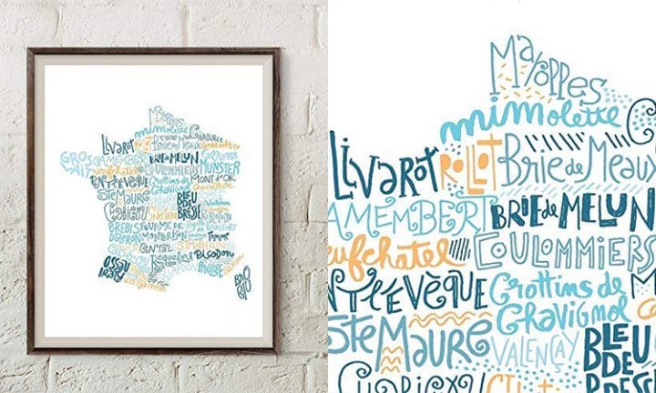 carte france fromage