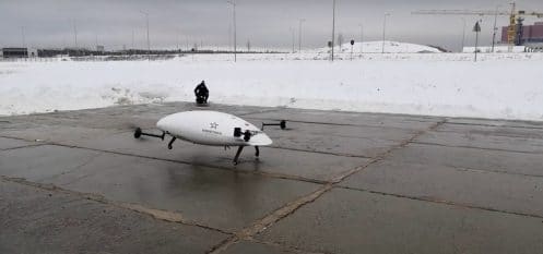 Un drone se crashe en Russie