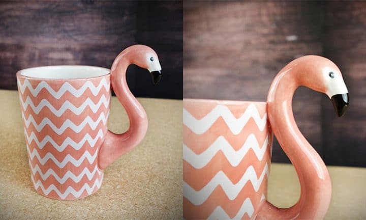 mug flamant rose