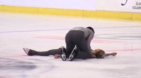 patineuse rate porté accident patinage artistique