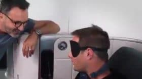 Pesquet et Lopez dans l'avion