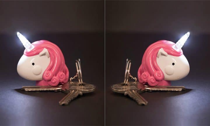 porte cles licorne lumineux