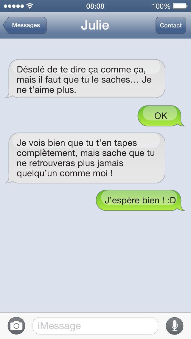 SMS bat les couilles