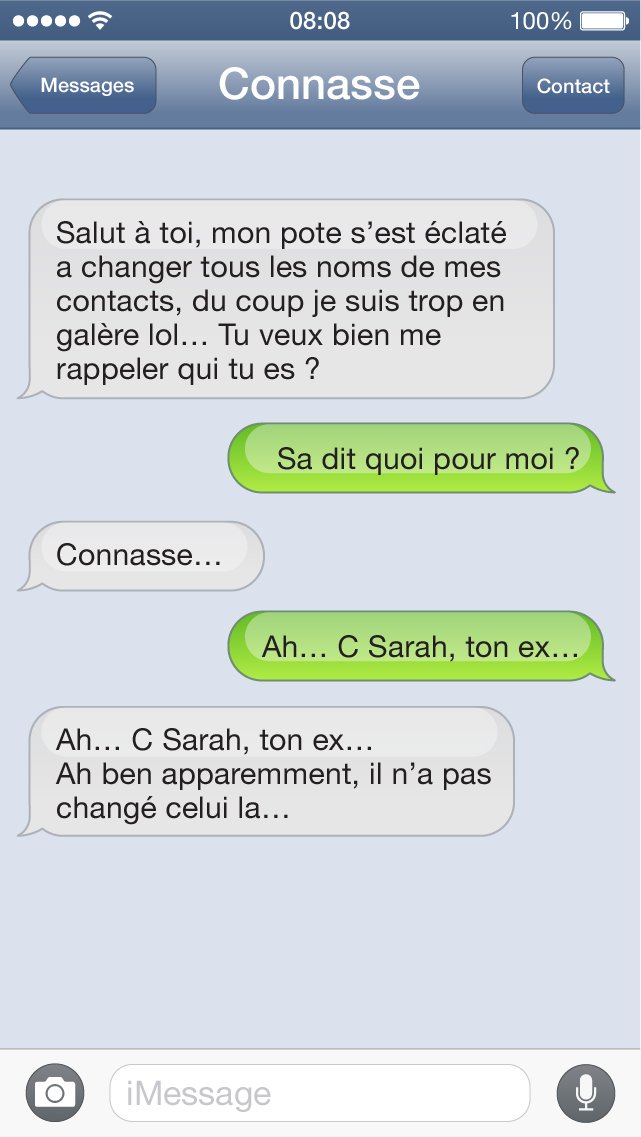 SMS connasse
