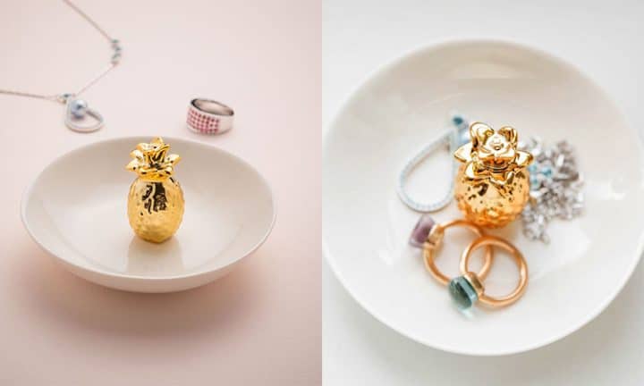 soucoupe bijoux ananas