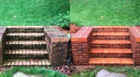 Escaliers jardin bien propres