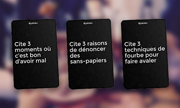 Juduku : ce jeu hilarant et gênant à jouer absolument avec tes potes