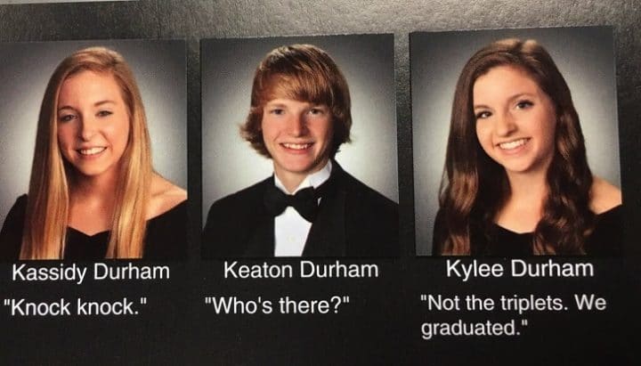 Yearbook triplés