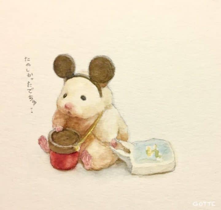 aventures-hamster-peinture-aquarelle