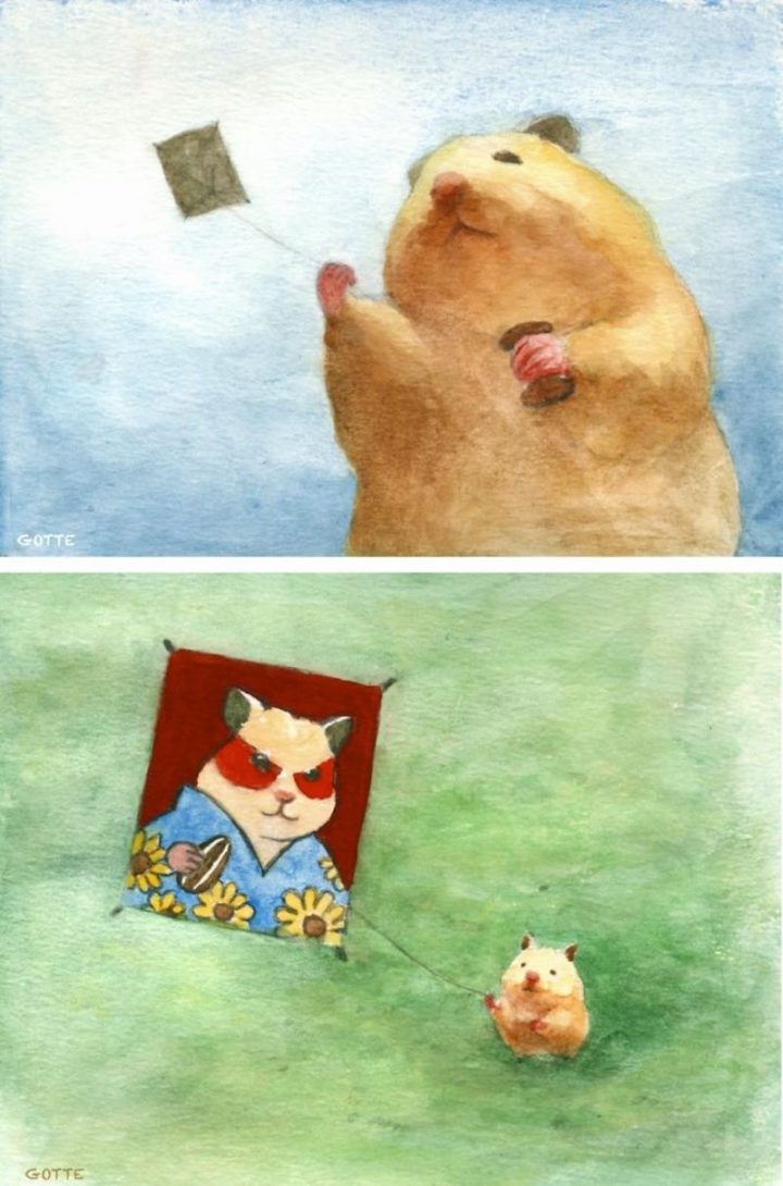 aventures-hamster-peinture-aquarelle